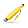 USB Memory Stylus Touch Stylus 4GB in yellow